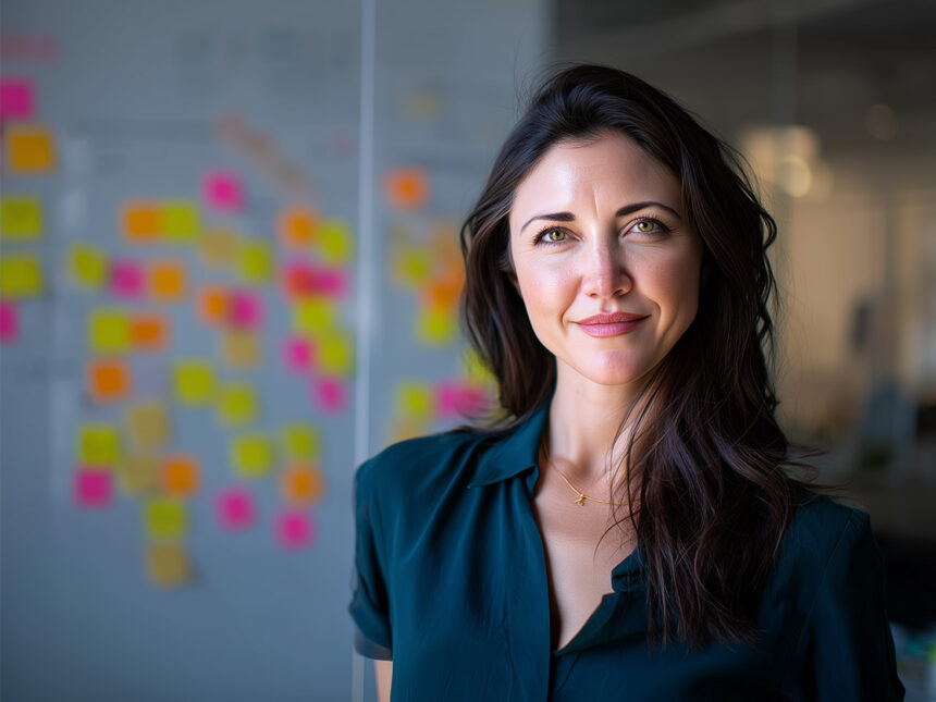 Portrait von Head of Marketing im Büro