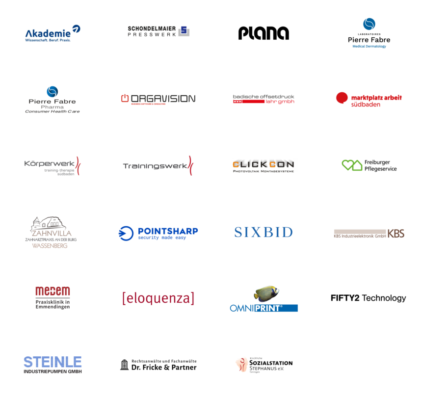 Logos einiger Brainson Kunden